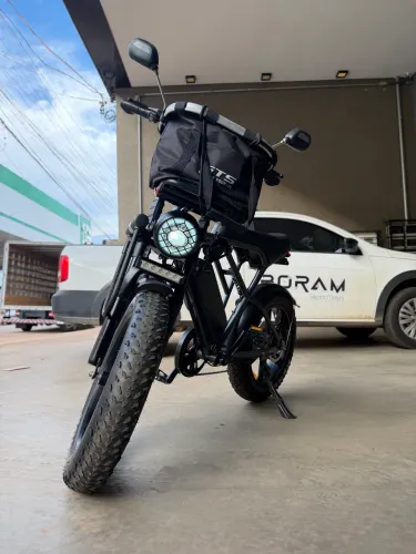 Bicicleta elétrica Boram V8 1000w com 2 baterias 45km/h e 50km de autonomia