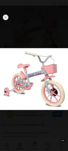 Bicicleta Infantil Verden Paty Aro 12 Feminina com cesta e rodinhas