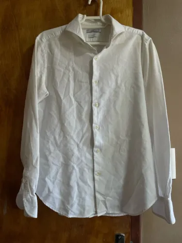 Camisa Social Masculina Branca 41 Slim Fit - Cesare Sarto