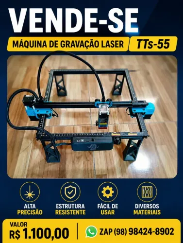 Máquina Gravação Laser TTS-55