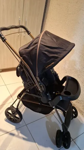 Vendo Carrinho de Bebê Galzerano Milano II Reversível Preto Cobre