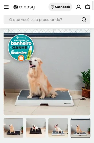 Weasy, banheiro inteligente para cachorro