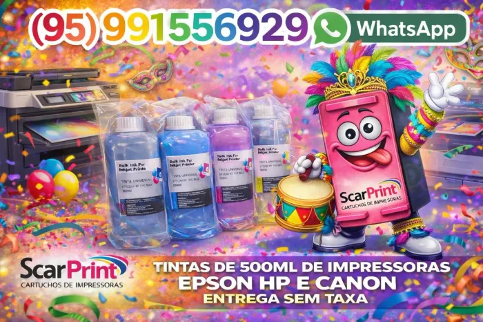 Tintas de 500ml de impressoras Epson HP e cânon entrega sem taxa 