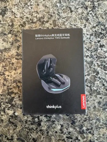 Fone De Ouvido Bluetooth Lenovo Thinkplus Gm2 Pro Gamer Tws Cor Preto Luz Cian
