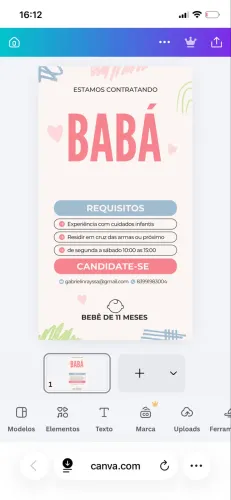 Preciso de uma babá