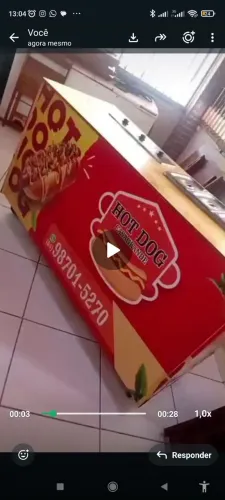 Vendo carrinho para cachorro quente com 4 Cubas + 3 cubas para acompanhamentos