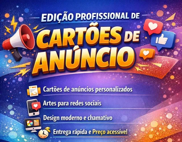 Edições de cartões de anúncio