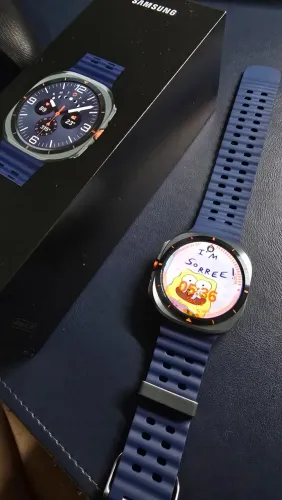 Smartwatch Samsung Galaxy Watch Ultra Azul - Modelo 2025 LTE com NF e garantia fábrica