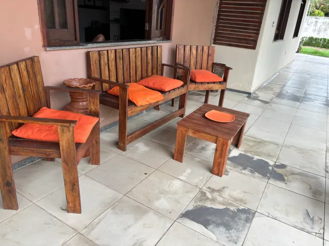 Conjunto Rústico de Madeira