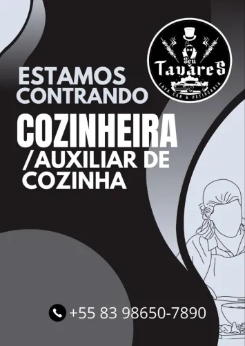 CONTRATA-SE COZINHEIRA,AUX COZINHA