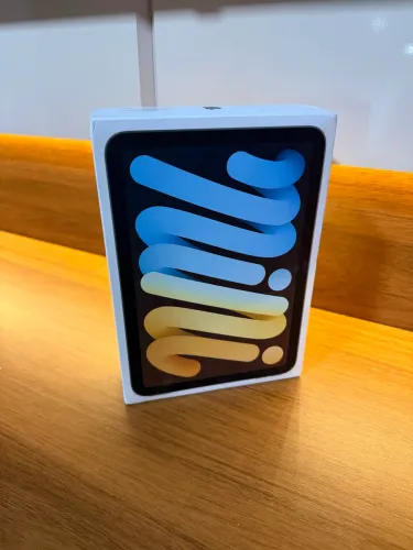 iPad mini 7th 128gb azul lacrado - 1 ano de garantia 