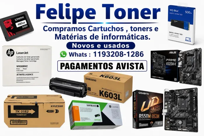 Toner e cartuchos 