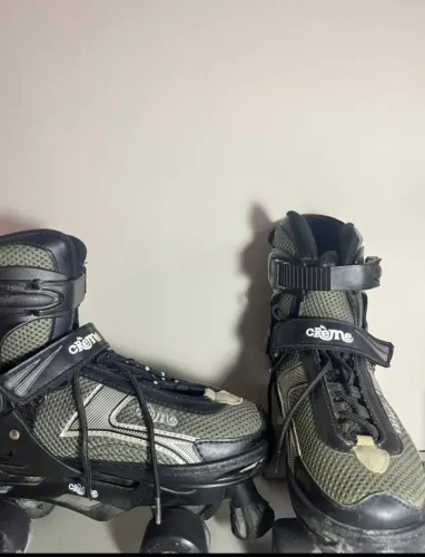 Patins Infantil Quad Crème Regulável ? Tamanho 29 ao 32