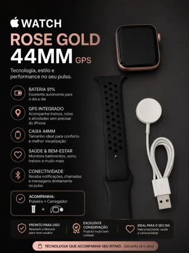 Apple Watch Series 5 Rose Gold 44mm GPS