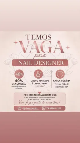 Vaga para Nail designer 