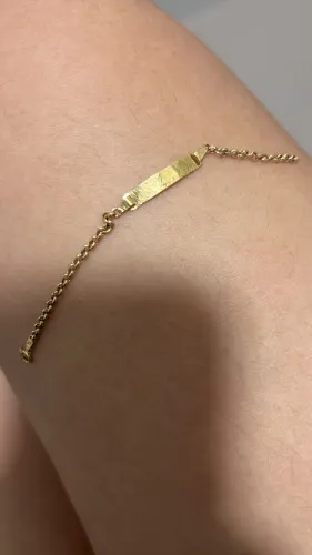 Pulseira infantil ouro 18k