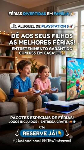 Playstation 5 para diversão da família