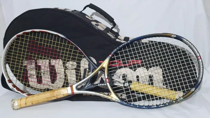 Kit 2 raquetes Wilson Impact Soft Shock e Titaniun Graphite Elite acompanha bolsa/case