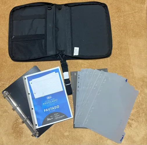 FICHÁRIO ZIP MULTI PRETO