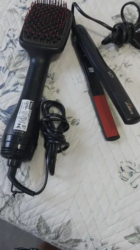 Escova secadora e prancha