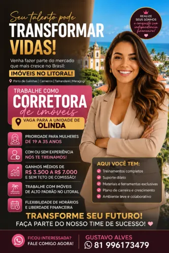 Vaga para corretor de imoveis 