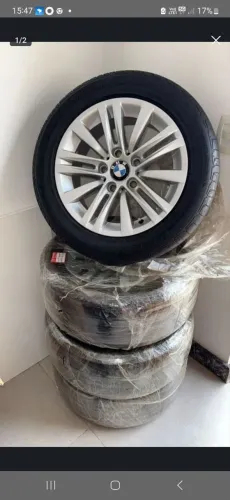 Vende-se jogo de rodas BMW 325i, originais em perfeito estado.