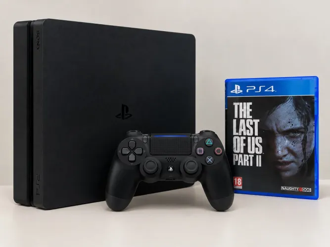 PS4 Slim 1tb + Controle Original + The Last of Us Part II
