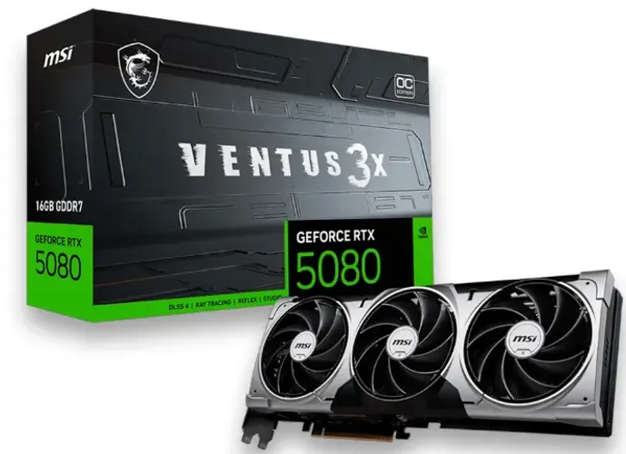 RTX 5080 16gb VENTUS 3X OC MSI (Novas + Garantia)