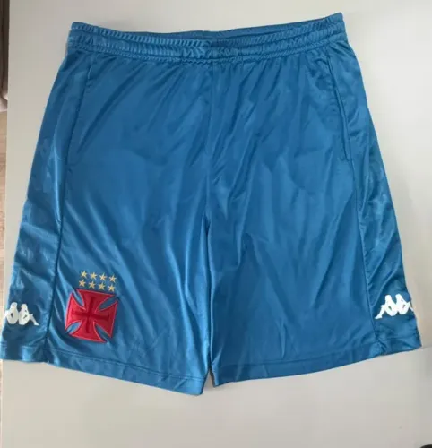 Calção Kappa Vasco Goleiro 2024 Azul - Tamanho G