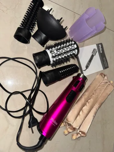 ESCOVA SECADORA ROTATIVA PHILCO BEAUTY SHINE 127V - COMPLETA + BRINDES