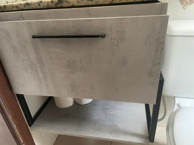 GABINETE PARA BANHEIRO COM PIA - 60cm