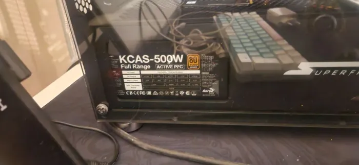 Fonte Gamer Aerocool KCAS 500W 80 Plus Full Range APFC