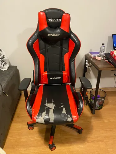 Cadeira gamer max racer tactical vermelha