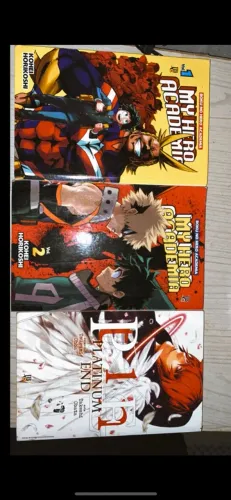 Boku no hero Vol 1 e 2 avulso E Platinum end 