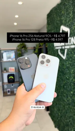 iPhone 16 pro 256  - Loja Física - Nota fiscal 