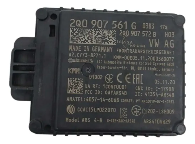 Módulo Radar ACC Volkswagen Nivus 2023 2Q0907561
