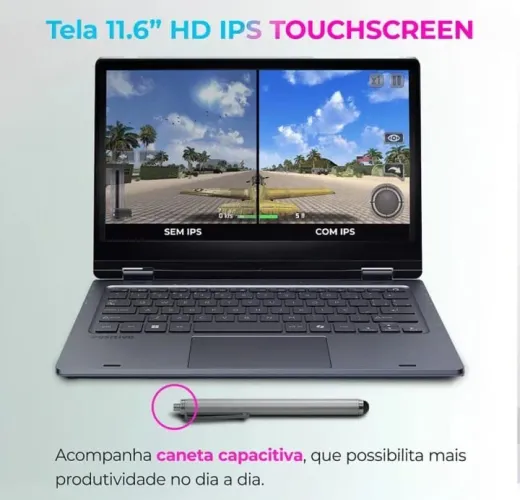 Notebook e Tablet Positivo SEMI NOVO, ABERTO, EM ÓTIMO ESTADO 