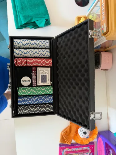 Maleta kit poker 500 peças 