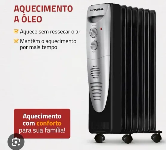 Aquecedor a óleo mondial portátil