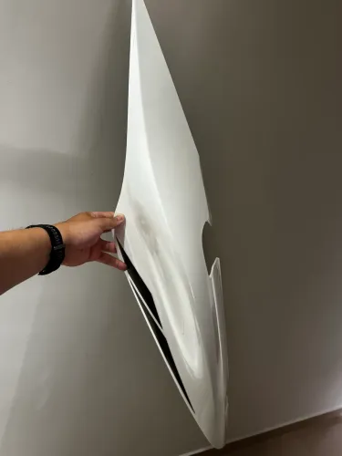 CARENAGEM TRASEIRA ESQUERDA ZT350-E (BRANCO)
