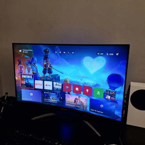 Monitor Gamer AOC AGON 32" Curvo 165Hz 1ms (AG323FCXE) - Preço de Desapego!