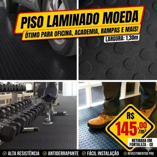 Piso Laminado Moeda (1,30m de largura)