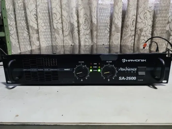 Potência Amplificador Som Ambiente Hayonik Sa 2600 Funcionando