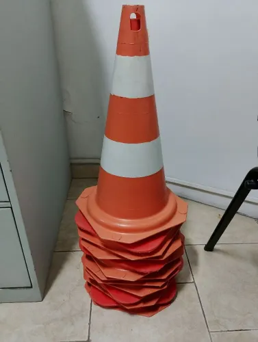 Cone de Sinalização de PVC 50 cm