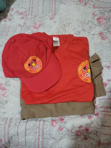 Uniforme de bombeiro civil bone, camiseta e calca