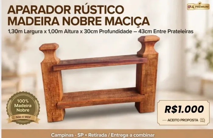Aparador rústico
