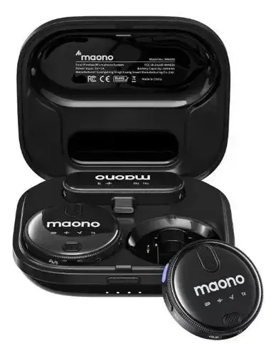 Microfone Sem Fio Maono WM620 Duplo p/ Celular | Alta Qualidade