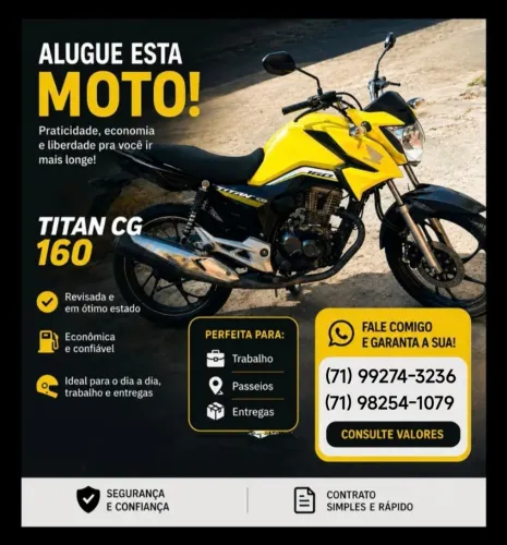 Moto pra alugar