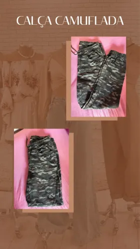 Calça camuflada 