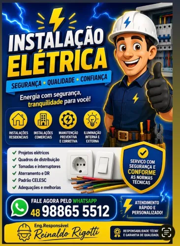 Manutenção elétrica.